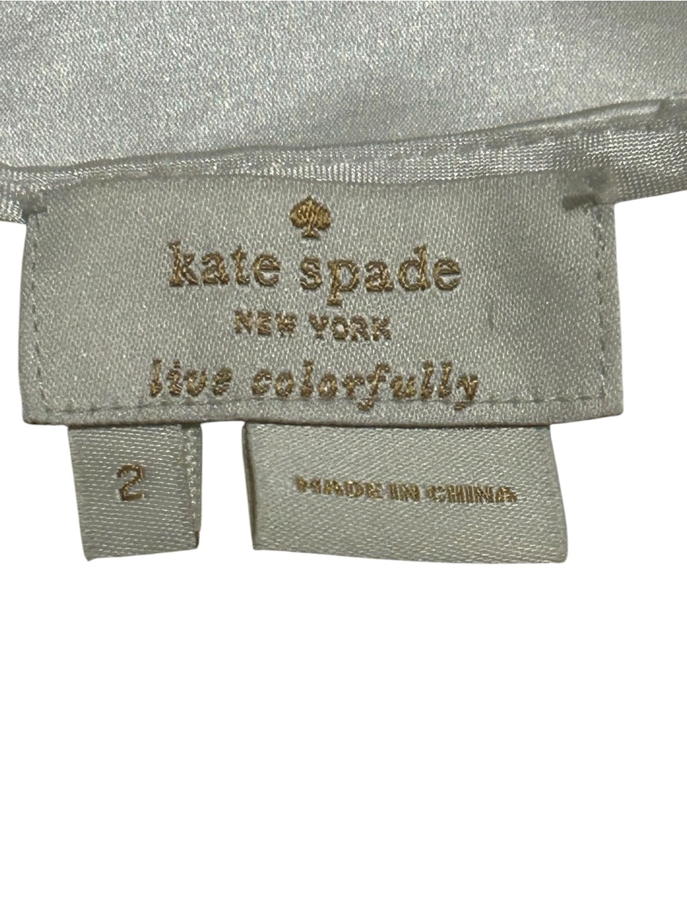 Kate Spade New York Blouse Three-Quarter Length Sleeves Ivory Cream - Picture 4 of 6